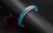 Dreamy Aqua Resin Statement Bangle