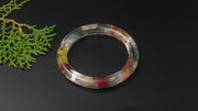 Multicolor Dried Flower Resin Bangle