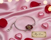 Forever in Bloom – Real Flower Resin Bracelet