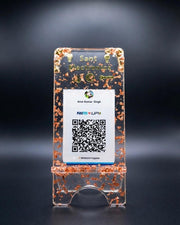 Customized Resin QR Code Stand | Premium Handmade UPI Payment Stand for Shops & Businesses