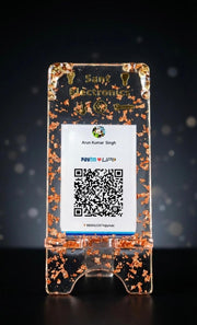 Customized Resin QR Code Stand | Premium Handmade UPI Payment Stand for Shops & Businesses