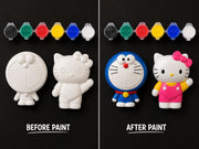 DIY Concrete Toy Painting Combo – 5 Figurines, 6 Paints & 1 Brush | Kids Art & Craft Kit